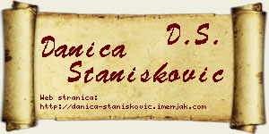 Danica Stanišković vizit kartica